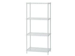 【クリックで詳細表示】【納期未定】 ＜br＞ アイリスオーヤマ 【カラーメタルラック W55 4段】 オフホワイト CMM-55124