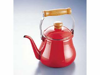 【クリックでお店のこの商品のページへ】富士ホーロー ホーロー細口ケトル TS-1.5K/レッド 1.5L