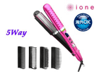ITH800-P �}�C�i�X�C�I���w�A�[�A�C�����y5Way�z(�V���C�j�[�s���N)