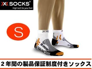 【クリックで詳細表示】GOLDWIN/ゴールドウィン X20037 X-SOCKS(Xソックス) スピード・ワン【Sサイズ】(ホワイト×ブラック)