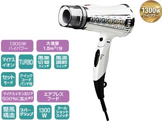 【クリックで詳細表示】TESCOM/テスコム 【納期未定】【値下げ中！】TID950-W マイナスイオンヘアードライヤー(プラチナホワイト)