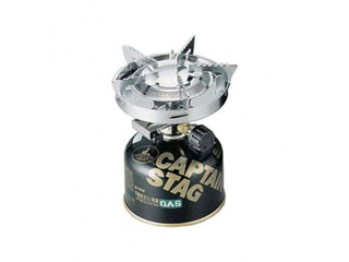 【クリックで詳細表示】CAPTAIN STAG/キャプテンスタッグ 小型ガスバーナーコンロ＜圧電点火装置付＞(ケース付) M-7901