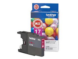 【クリックで詳細表示】brother/ブラザー LC17M 大容量インクカートリッジ (マゼンタ)