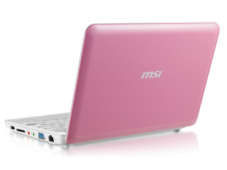MSI Wind Notebook/Romantic Pink U100ーPI