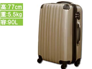 【クリックで詳細表示】MOA/モア TSA-N6230 ファスナー4輪鏡面 スーツケース Lサイズ 【ゴールド】 [90L]