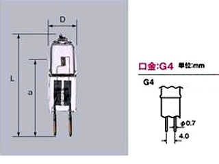 【クリックでお店のこの商品のページへ】三菱 OSRAM 12Vハロゲン電球 J12V20W-AXS 口金G4タイプ