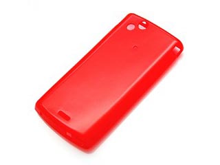 【クリックで詳細表示】リックス RX-XPARC13CR XPERIAarc専用TPUセミハードケース クリアレッド