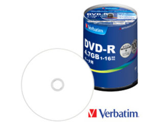 【クリックで詳細表示】データ用DVD-R 4.7GB 1～16倍速 スピンドル 100枚 DHR47JP100V4