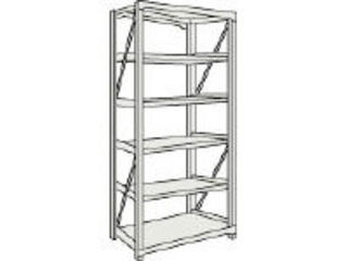 【クリックで詳細表示】TRUSCO/トラスコ中山 【代引不可】M10型重量棚 1500X760XH2100 6段 単体 NG/M10-7576 NG(ネオグレー)