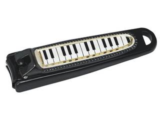 レッスン前の爪のお手入れに♪爪きり 鍵盤 ブラック NC65KBBL