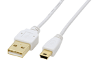 U2C-MX05WH USB2.0�P�[�u��/�ɍ� A-miniB�^�C�v/0.5m(�z���C�g)