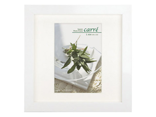 【クリックで詳細表示】HAKUBA/ハクバ FSQCR-WTL1 (ホワイト) SQ木製額 carre(カレ) Lサイズ 1面