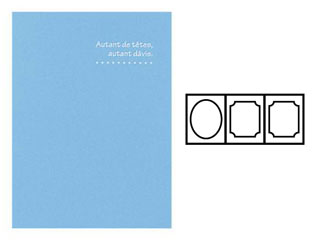 【クリックで詳細表示】HAKUBA/ハクバ お手軽写真台紙ランス 3面 L判 タテ (ブルー)