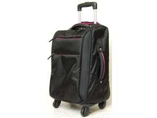 【クリックで詳細表示】T＆S/ティーアンドエス Time Walker/タイムウォーカー 4017-41 旅行用スーツケース 【23L】(ブラック×マゼンタ)