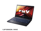 �y�[�����������1�T�ԑO��z�m�[�gPC LIFEBOOK/���C�t�u�b�N FMVS54EB SH54/E �V���C�j�[�u���b�N