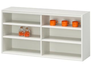 【クリックで詳細表示】SHIRAI/白井産業 【SLOFY/スロフィー】奥行30cmスタンダードタイプシェルフ SLF-6012 IV ※お客様組み立て商品