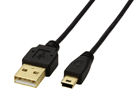 U2C-MX10BK USB2.0�P�[�u��/�ɍ� A-miniB�^�C�v/1.0m(�u���b�N)