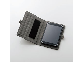 タブレット汎用ブックタイプケース/レザー/7.0-8.4inch/ブラック TB-08360BK