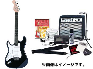 【クリックで詳細表示】Photo Genic エレキギター入門 13点セット(DVD付き！)ST-250LH/BK ★レフトハンドモデル【送料無料】【EGtokka】