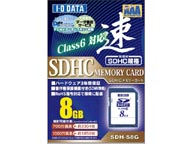 SDH-S8G SDHC�������[�J�[�h 8GB Class/�N���X6