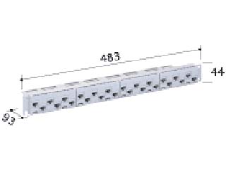 【クリックでお店のこの商品のページへ】Panasonic/パナソニック NR21227(サテングレー) モジュラ型パッチパネル(CAT5E)