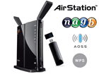 11a/g/b/n�Ή� 300Mbps ����LAN���[�^ �G�A�X�e�[�V���� USB�q�@�Z�b�g���f�� WZR-HP-AG300H/NU