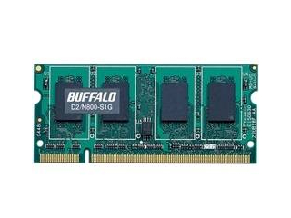 【クリックで詳細表示】バッファロー D2/N800-S1G 1GB PC2-6400 200Pin DDR2 SDRAM S.O.DIMM