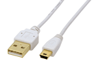 U2C-MX10WH USB2.0�P�[�u��/�ɍ� A-miniB�^�C�v/1.0m(�z���C�g)