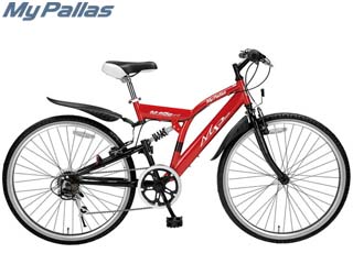 【クリックで詳細表示】メーカー直送品のため【単品購入のみ】【クレジット決済のみ】 ＜br＞ MyPallas/マイパラス M-650-2 Type2 クロスバイク 26型 6段ギア リアサス (レッド) ＜br＞ 【沖縄・離島不可】【時間指定不可】商品になります。