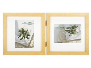 【クリックで詳細表示】HAKUBA/ハクバ FSQCR-NTL2 (ナチュラル) SQ木製額 carre(カレ) Lサイズ 2面