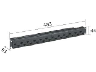 【クリックでお店のこの商品のページへ】Panasonic/パナソニック NR21227B(ブラック) モジュラ型パッチパネル(CAT5E)