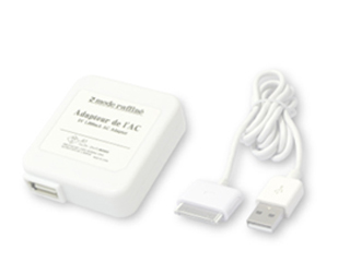 【クリックで詳細表示】ハンファ・ジャパン DC-PCA2 iPod用ACアダプタ＋ケーブルセット ＜br＞ 納期にお時間がかかる場合があります