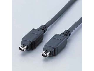 【クリックで詳細表示】ELECOM/エレコム IE-441BK IEEE1394ケーブル(4ピン-4ピン) 1.0m ブラック
