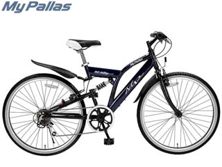 【クリックで詳細表示】メーカー直送品のため【単品購入のみ】【クレジット決済のみ】 ＜br＞ MyPallas/マイパラス M-650-2 Type2 クロスバイク 26型 6段ギア リアサス (ネイビー) ＜br＞ 【沖縄・離島不可】【時間指定不可】商品になります。
