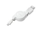 KU-M08MCBW �������USB2.0���o�C���P�[�u�� �z���C�g 0.1m-0.8m