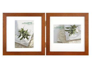 【クリックで詳細表示】HAKUBA/ハクバ FSQCR-BRL2 (ブラウン) SQ木製額 carre(カレ) Lサイズ 2面