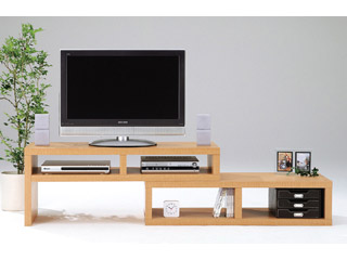 【クリックで詳細表示】MARUKA/マルカ 【伸縮テレビ台】【TV適応サイズ/43Vまで】Theater(シアター) THE-伸縮120オープン 木目