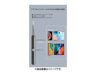 スマート耳かき ブラック QIPOWER-QE-1-BK