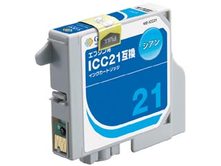 【クリックでお店のこの商品のページへ】G＆G/カラークリエーション NIE-ICC21 EPSON/エプソン互換インクカートリッジ シアン ICC21対応