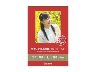 【クリックで詳細表示】CANON/キヤノン GL-101L200 キヤノン写真用紙・光沢 ゴールド L判 200枚