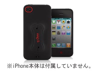 【クリックで詳細表示】cut＆paste PH10021-BK iPhone 4用シリコンケース Phone Doggy 4 ブラック