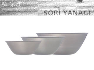 【クリックでお店のこの商品のページへ】YANAGI DESIGN/柳デザイン 【納期未定】ステンレスボール 16.19.23 3pcs ＜br＞ 【yanagisouri】【デザイン】【キッチンウェア】