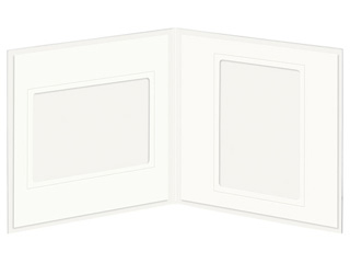 M1770-L-2CR(クリーム) ペーパースクウェア台紙 No.1770 Lサイズ 2面(角×2枚)