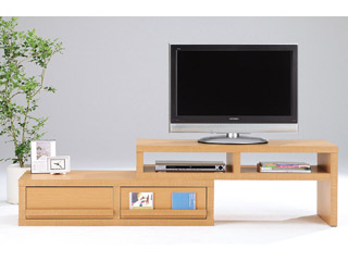 【クリックで詳細表示】MARUKA/マルカ 【伸縮テレビ台】【TV適応サイズ/43Vまで】Theater(シアター) THE-伸縮120H 木目