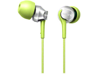 【クリックで詳細表示】SONY/ソニー MDR-EX100LP-G(ライムグリーン) 密閉型インナーイヤーレシーバー