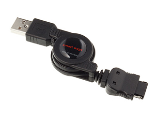 【クリックで詳細表示】【只今大幅値下げ中！】 ＜br＞ smart ways SW-CA01-MKFS/BK FOMA/SoftBank対応 充電USBケーブル ブラック