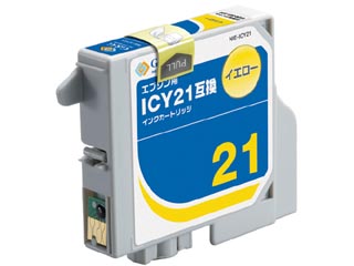 【クリックで詳細表示】G＆G/カラークリエーション NIE-ICY21 EPSON/エプソン互換インクカートリッジ イエロー ICY21対応