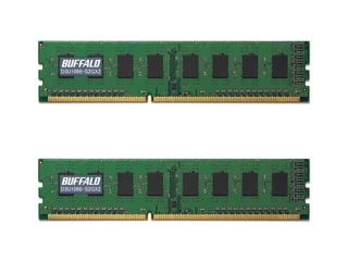 【クリックで詳細表示】バッファロー D3U1066ーX1GX2 PC3ー8500対応 240Pin用 DIMM