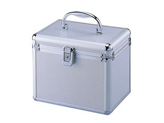 【クリックでお店のこの商品のページへ】サンワサプライ セキュリティ対応DVD・CDケース(シルバー) FCD-SL120SV