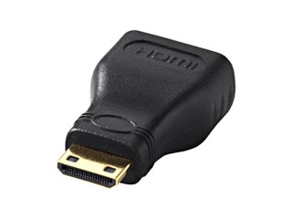 【クリックで詳細表示】サンワサプライ AD-HD07M HDMI変換アダプタ ミニHDMI 黒